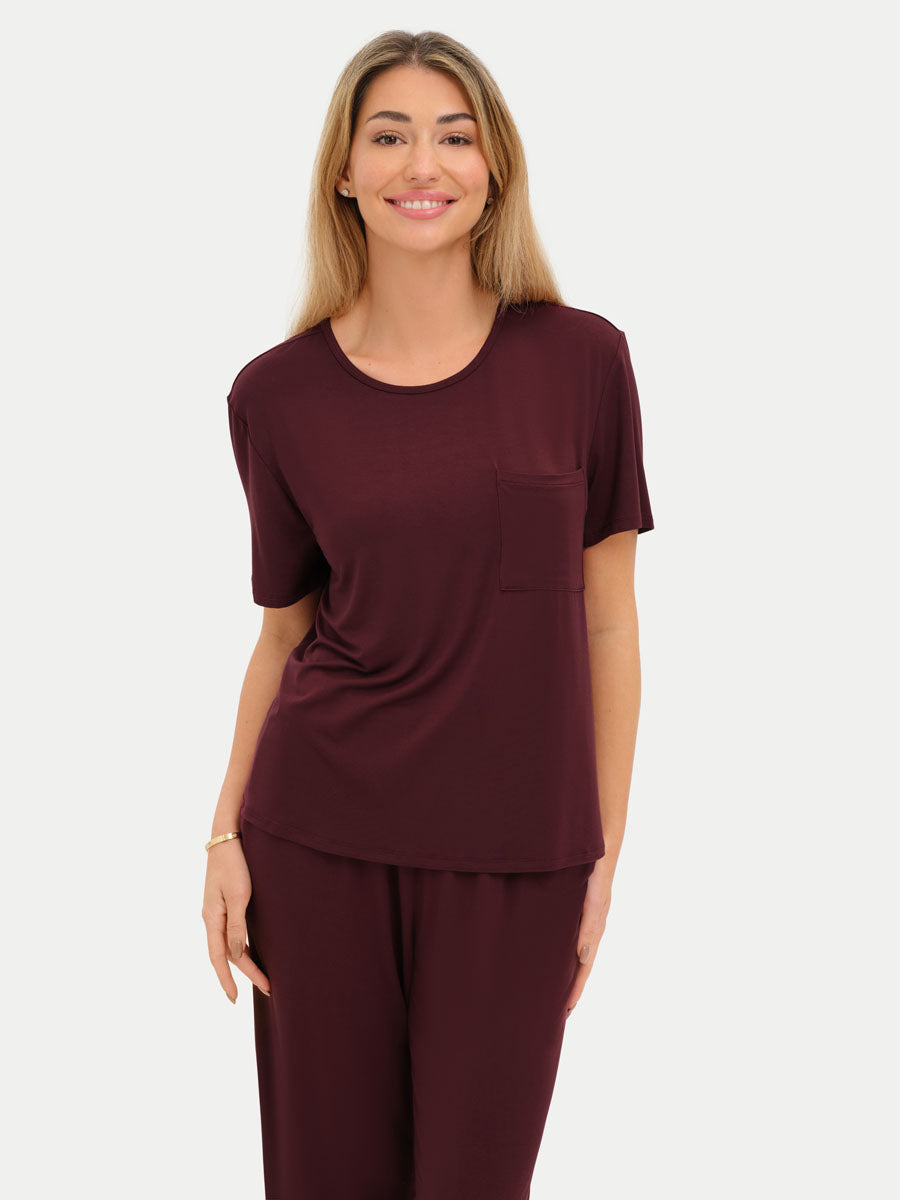 #color_cabernet / Lilly is 5′9″ wearing a size S