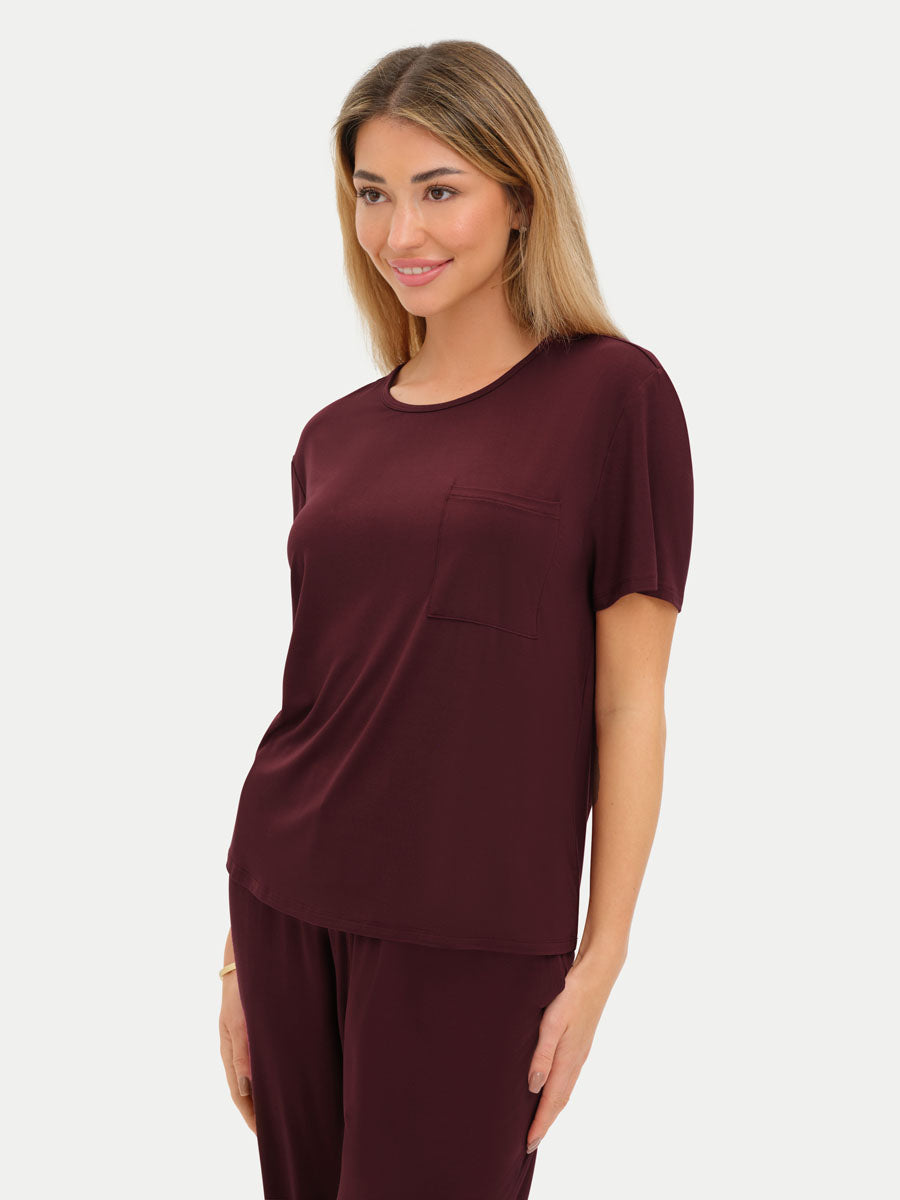 #color_cabernet / Lilly is 5′9″ wearing a size S