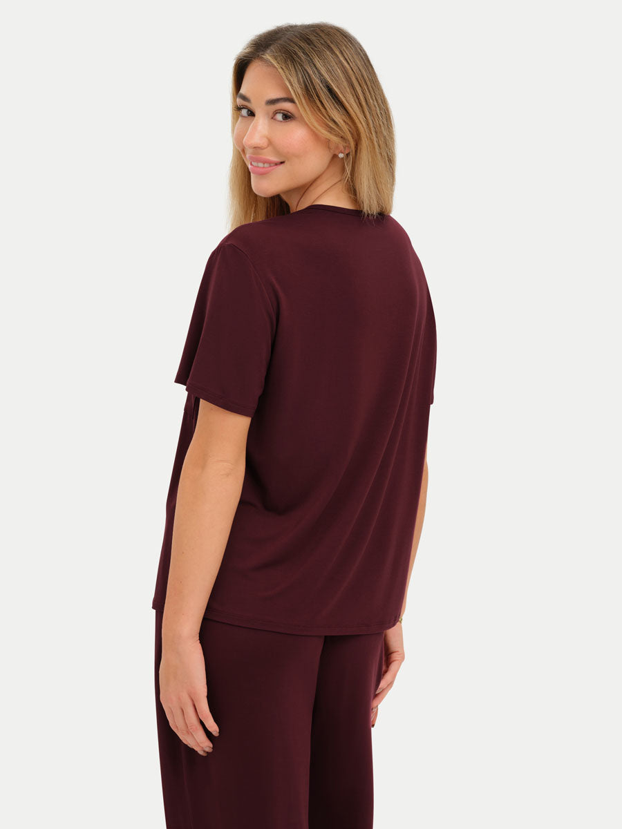 #color_cabernet / Lilly is 5′9″ wearing a size S