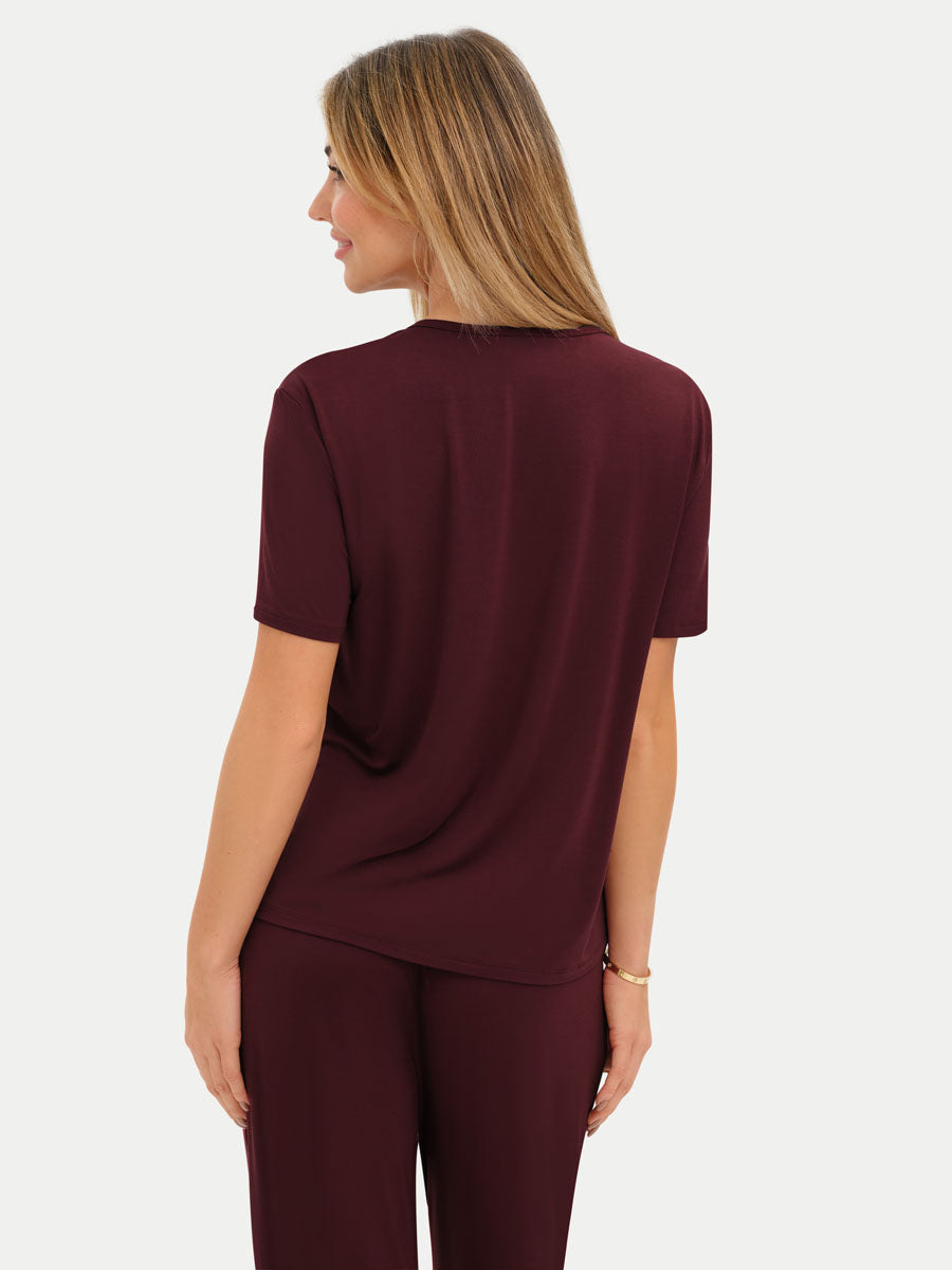 #color_cabernet / Lilly is 5′9″ wearing a size S