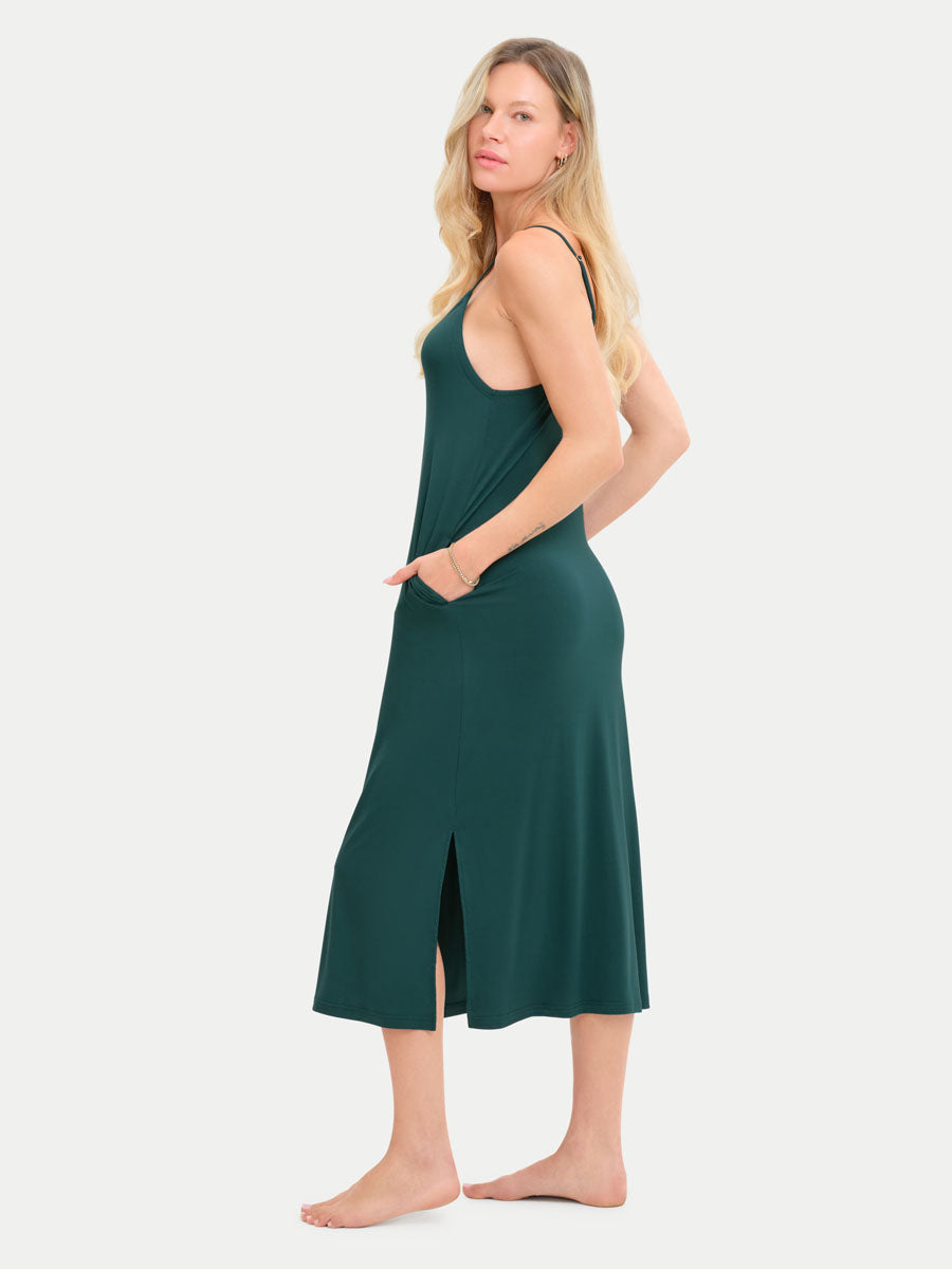 #color_forest green/ Antonia is 5′9″ wearing a size XS