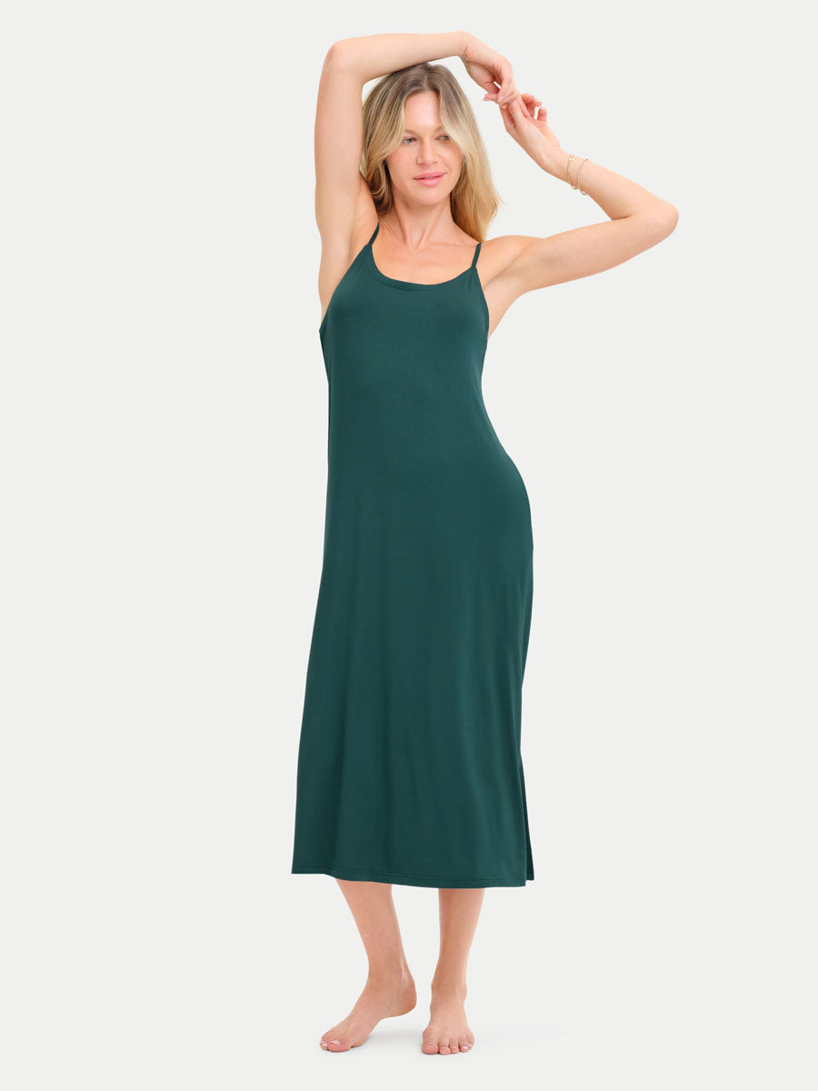 #color_forest green/ Antonia is 5′9″ wearing a size XS