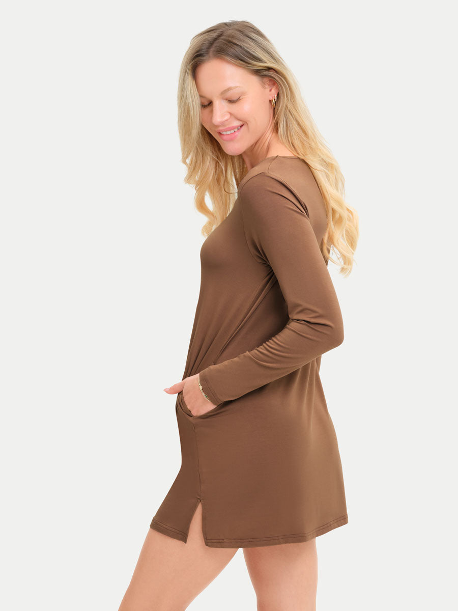 #color_acorn / Antonia is 5′9″ wearing a size XS