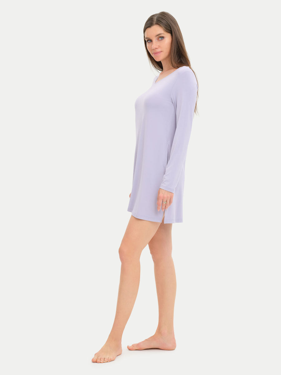 #color_moonlit lilac / Irina is 5′8″ wearing a size XS