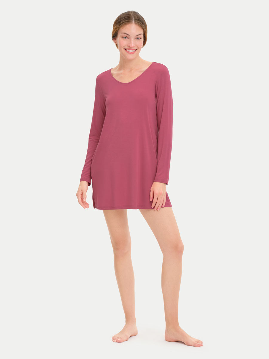 #color_rose wine / Georgia is 5′9″ wearing a size XS