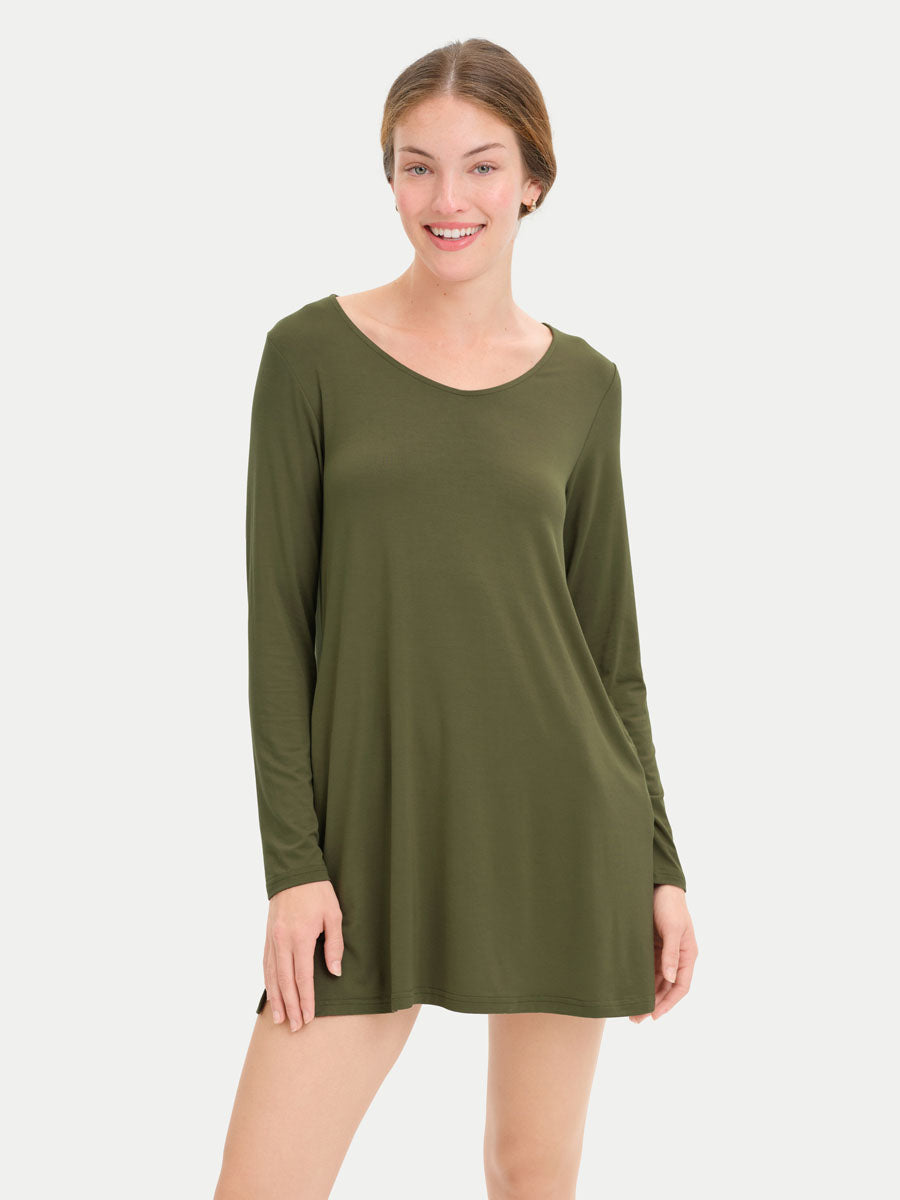 #color_olive / Georgia is 5′9″ wearing a size XS