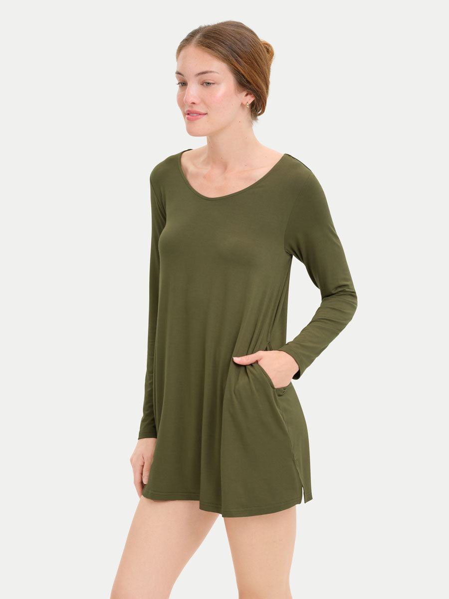 #color_olive / Georgia is 5′9″ wearing a size XS