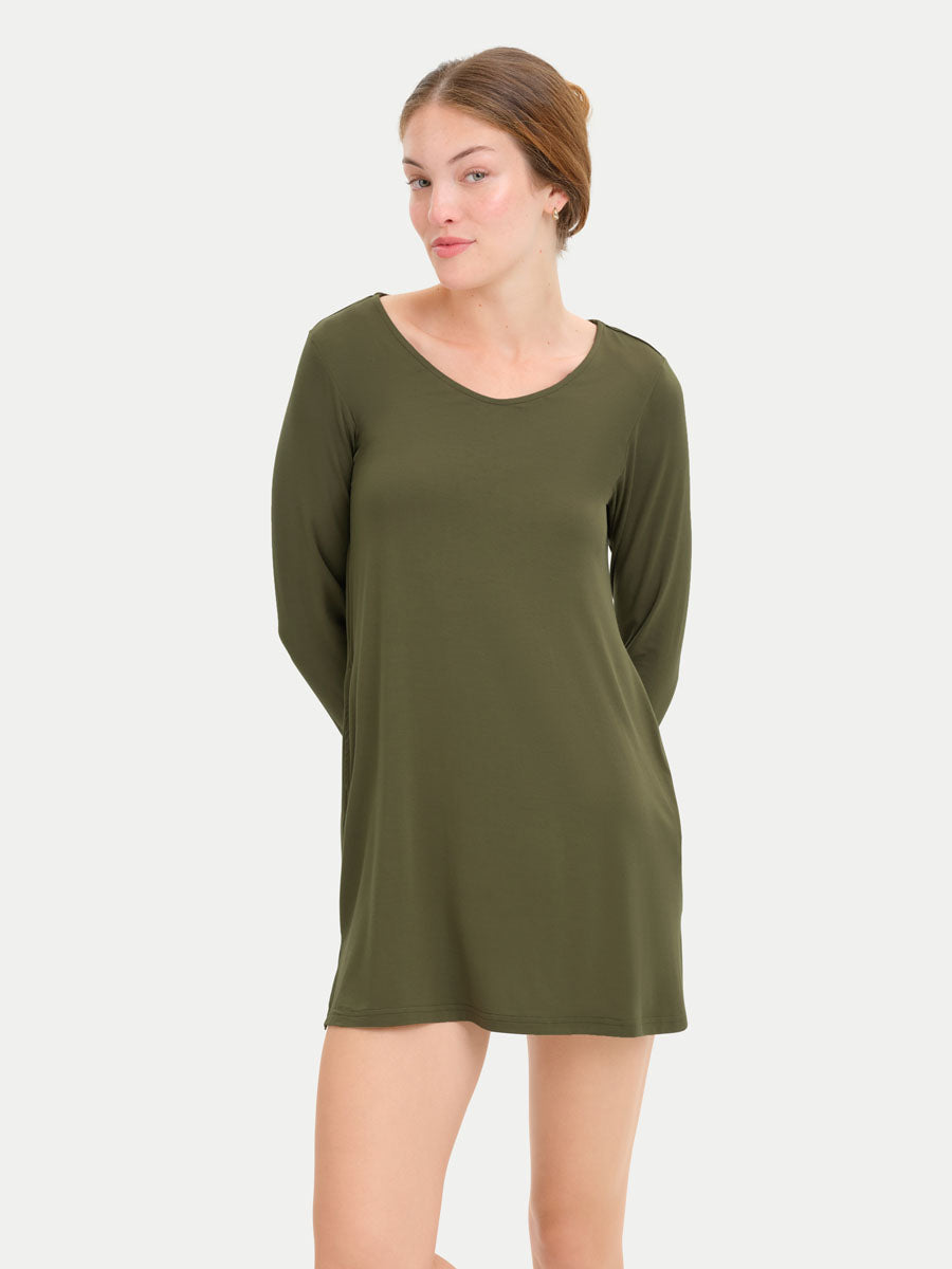 #color_olive / Georgia is 5′9″ wearing a size XS