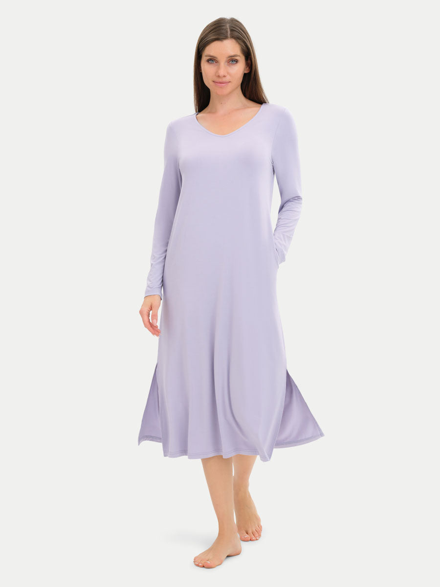 #color_moonlit lilac / Irina is 5′8″ wearing a size XS