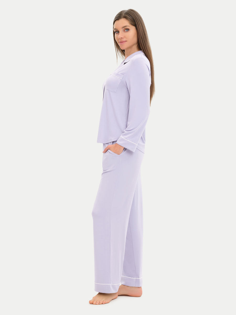 #color_moonlit lilac / Irina is 5′8″ wearing a size XS