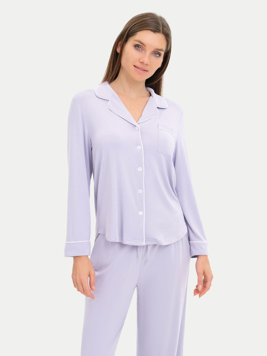 #color_moonlit lilac / Irina is 5′8″ wearing a size XS