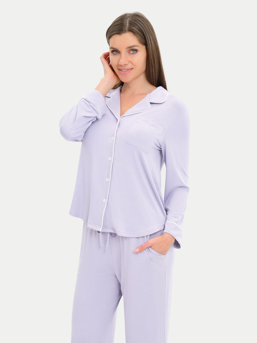 #color_moonlit lilac / Irina is 5′8″ wearing a size XS