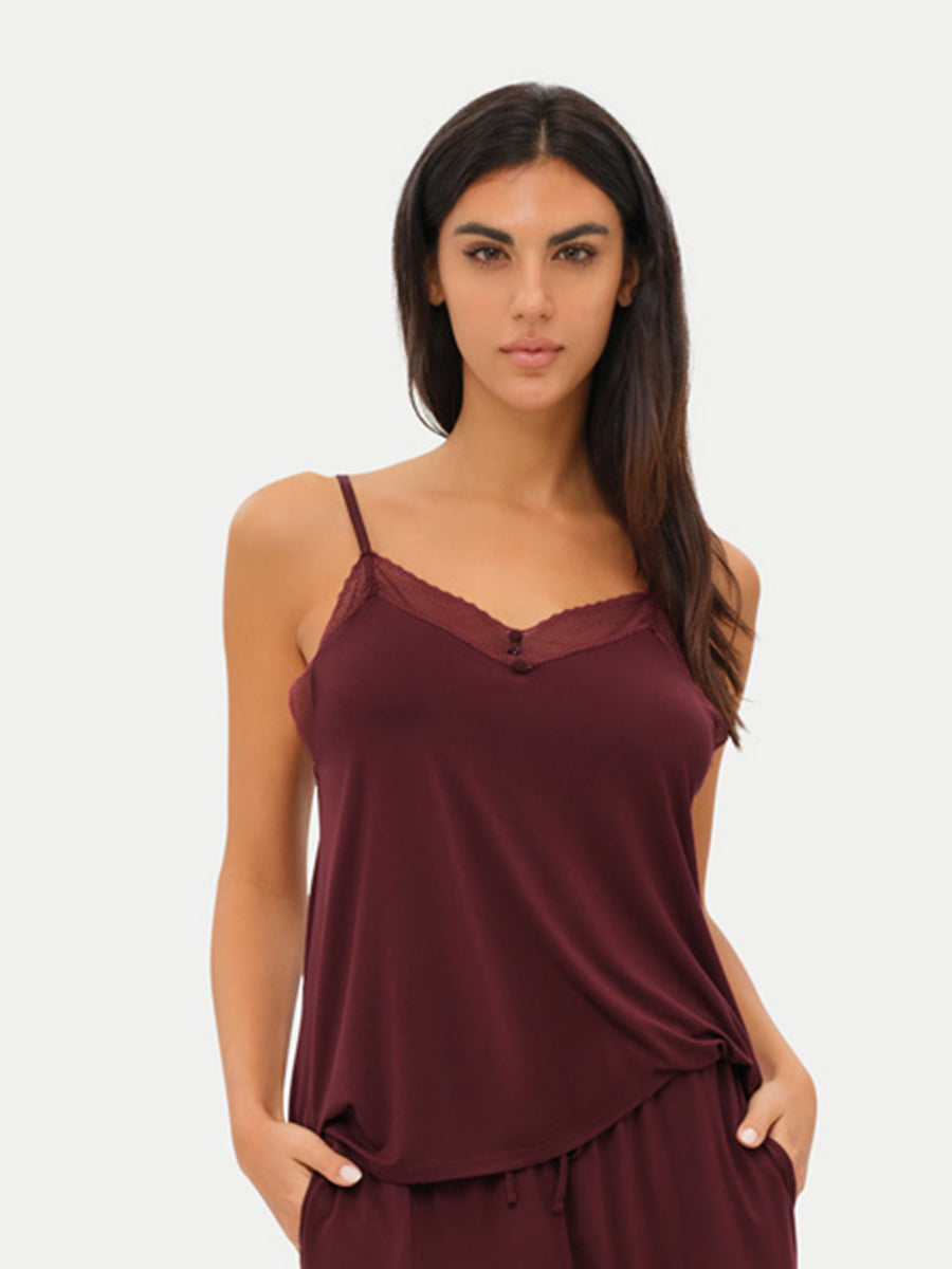 #color_cabernet / Alessia is 5'9½″ wearing a size S