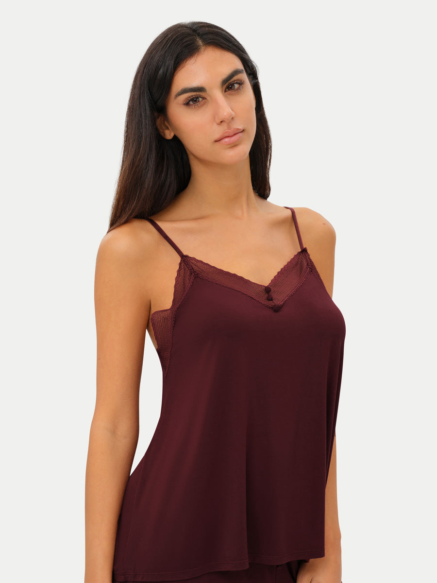 #color_cabernet / Alessia is 5'9½″ wearing a size S
