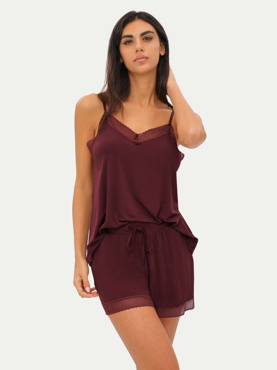 #color_cabernet / Alessia is 5'9½″ wearing a size S