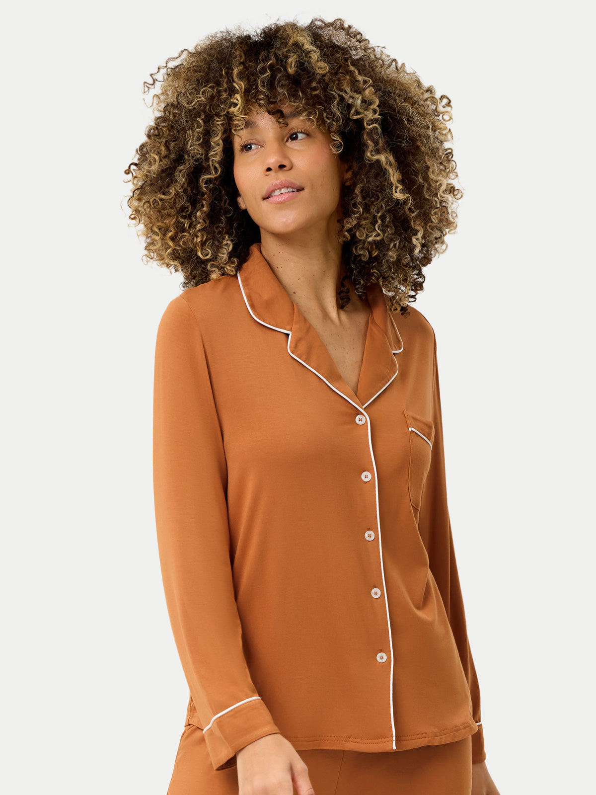 #color_amber brown / Dayana is 5′9½″ wearing a size S