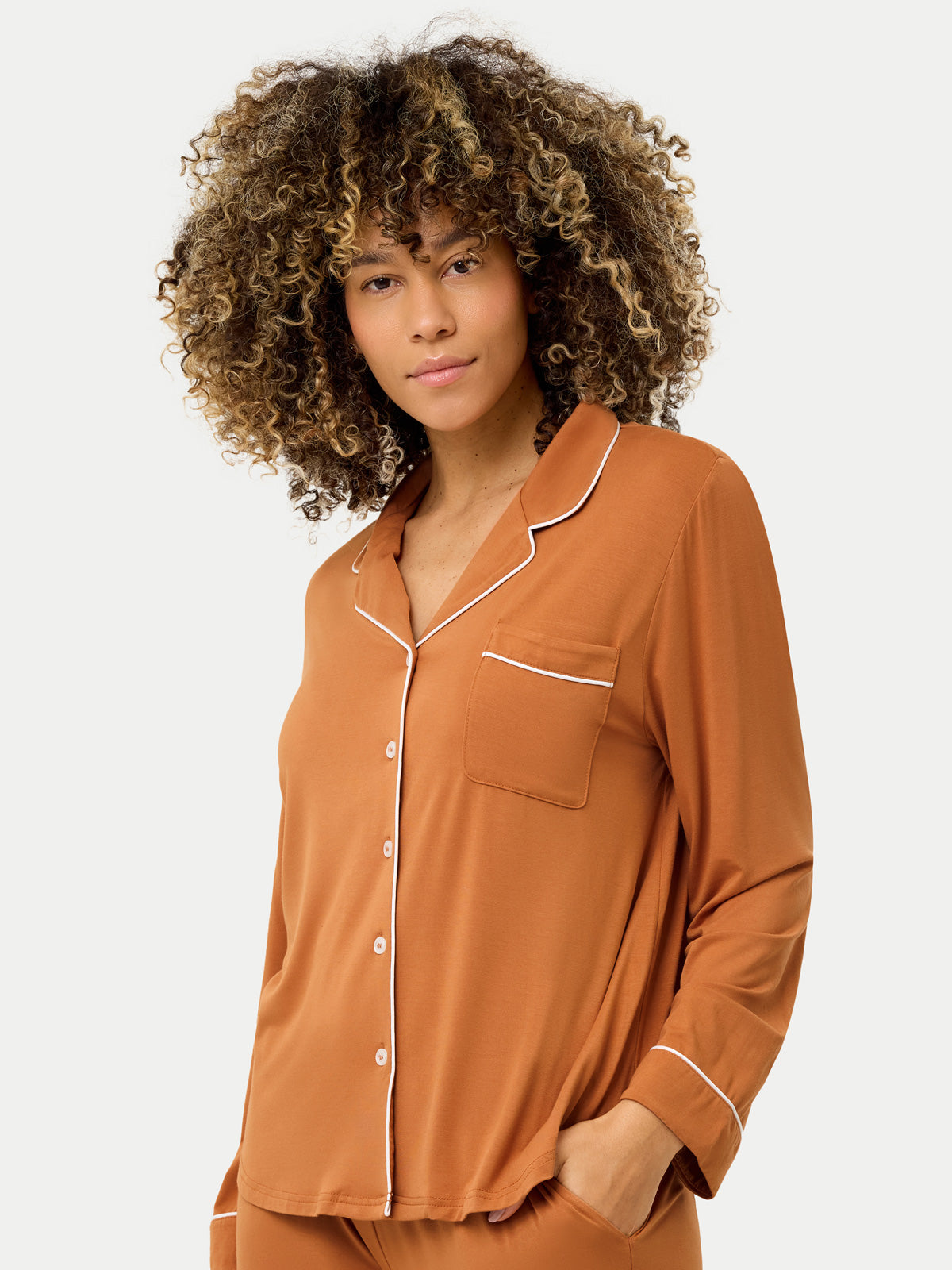#color_amber brown / Dayana is 5′9½″ wearing a size S