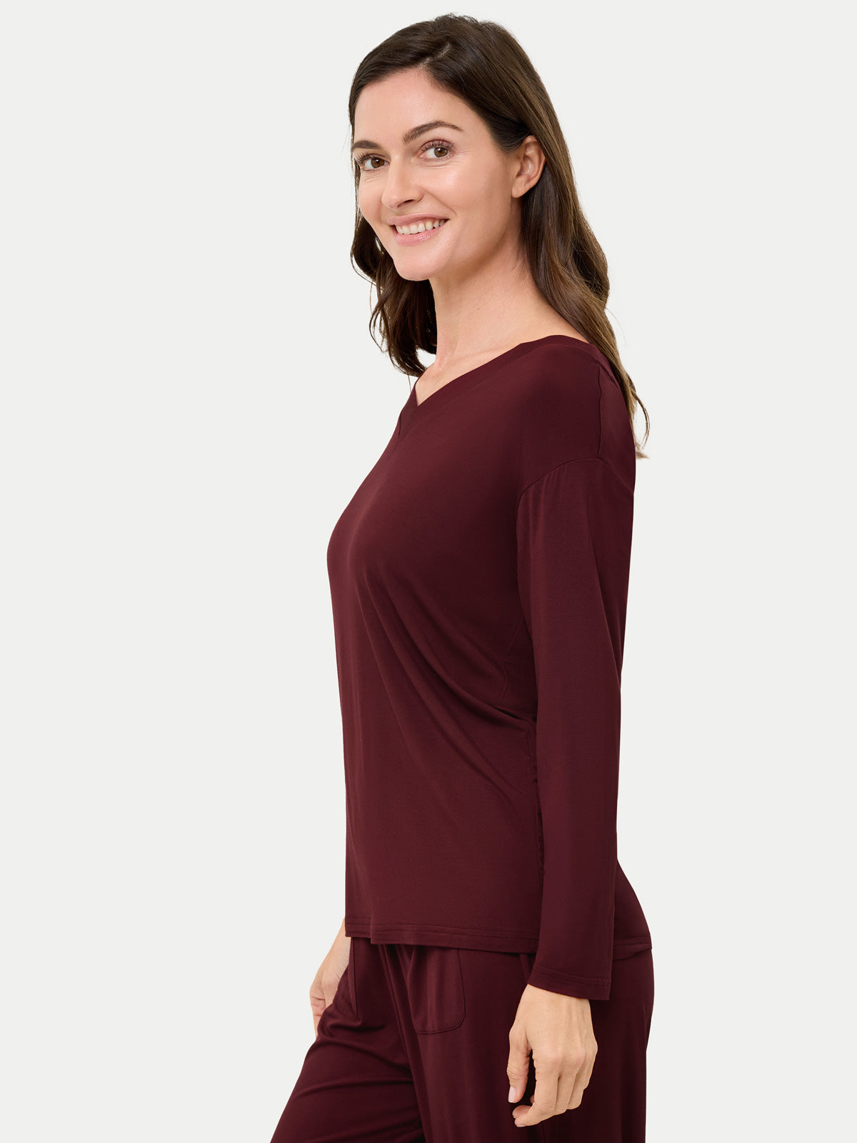 #color_cabernet / Carlye is 5′8½″ wearing a size S